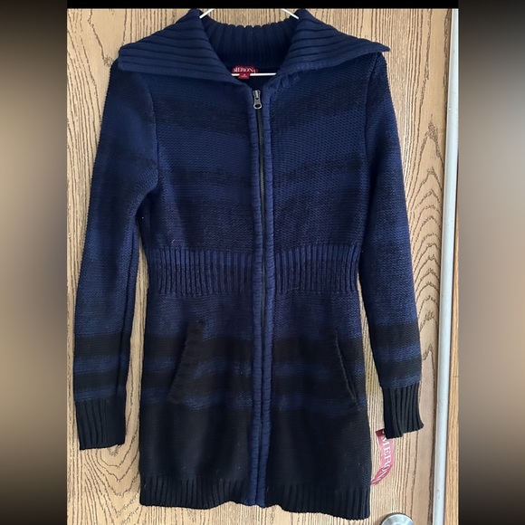 Merona zip up knit sweater in a size small NWT - Picture 2 of 6